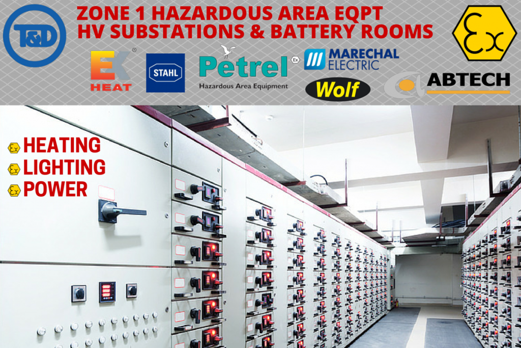 Zone 1 Hazardous Area Equipment - HV Substations - EXHEAT Petrel Wolf Abtech Stahl