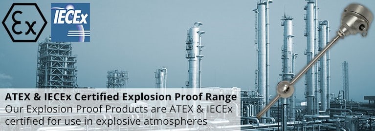 Hazardous Area Level Sensors & Float Switches - Deeter Gain CSA Approval