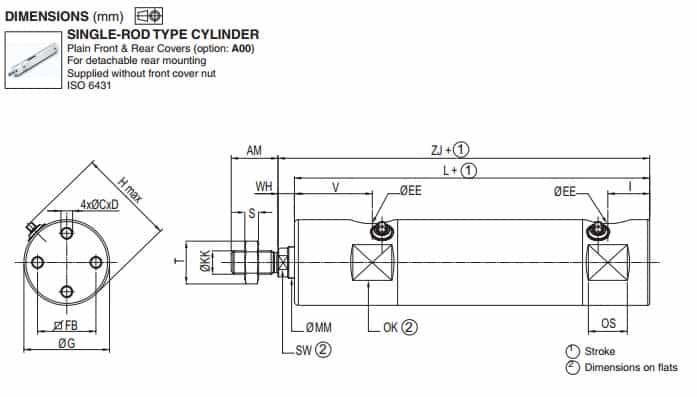 ASCO Numatics Joucomatic 431 Anti-Corrosive Cylinders