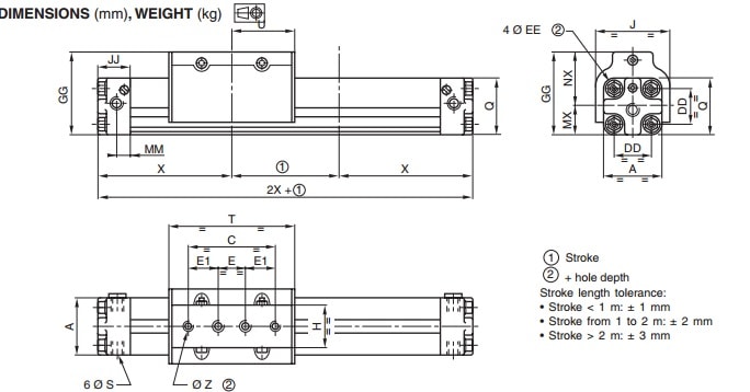 ASCO Numatics Joucomatic 446 Rodless Cylinders