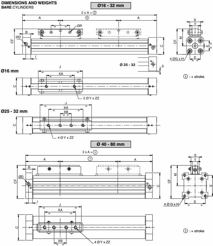 SCO Numatics Joucomatic 448 Rodless Band Cylinders
