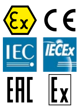 ATEX IECEx IEC EAC CE Approved