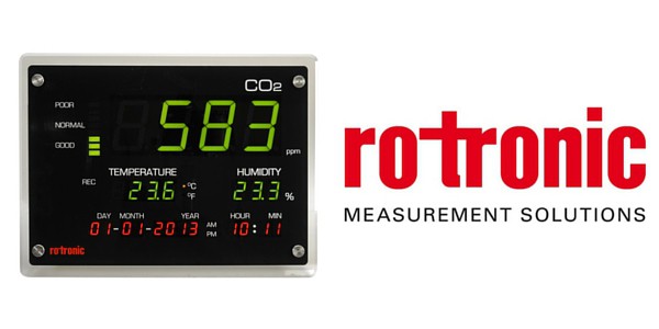 Rotronic CO2 gas measurement display - Indoor air quality 