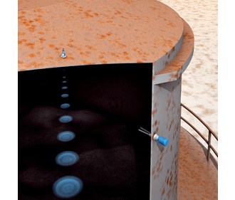 Carbon level in tank at a blast furnace