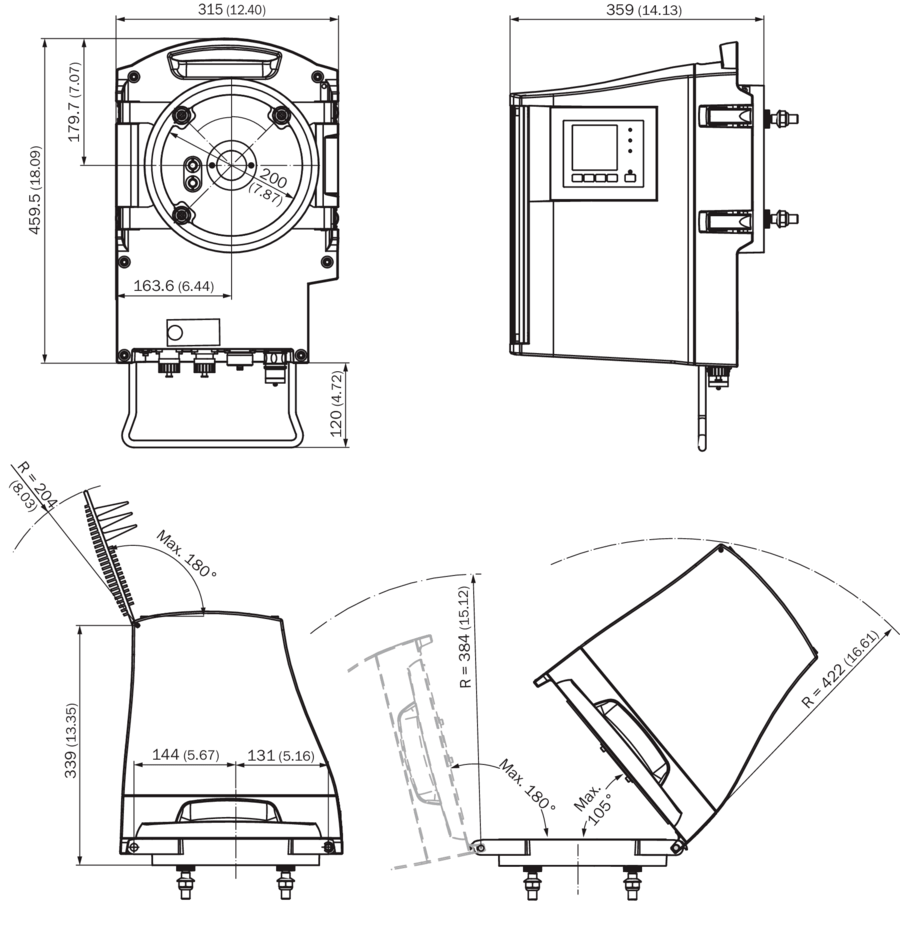SICK GM32 Gas Analyser - Sender/Receiver Unit