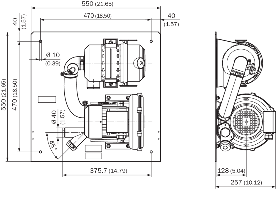 SICK GM700 SLV4-2 Purge Air Unit, 2BH1300