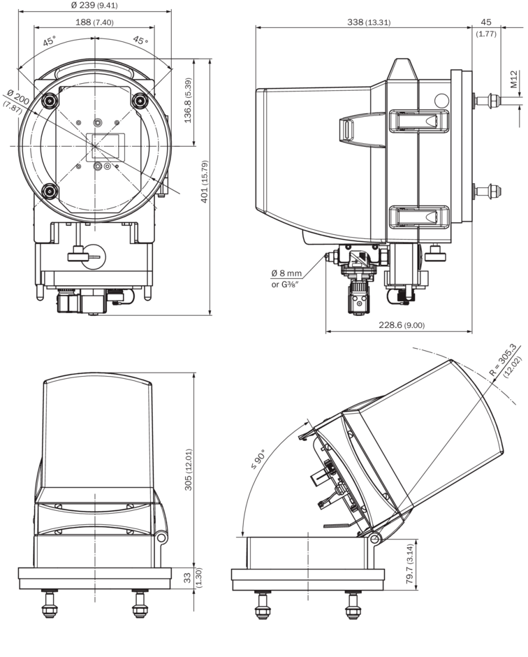 SICK GM700 Sender/Receiver Unit (Ex Version)