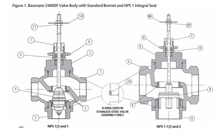 Fisher Baumann 24003 Universal Globe Valve - Valve Body