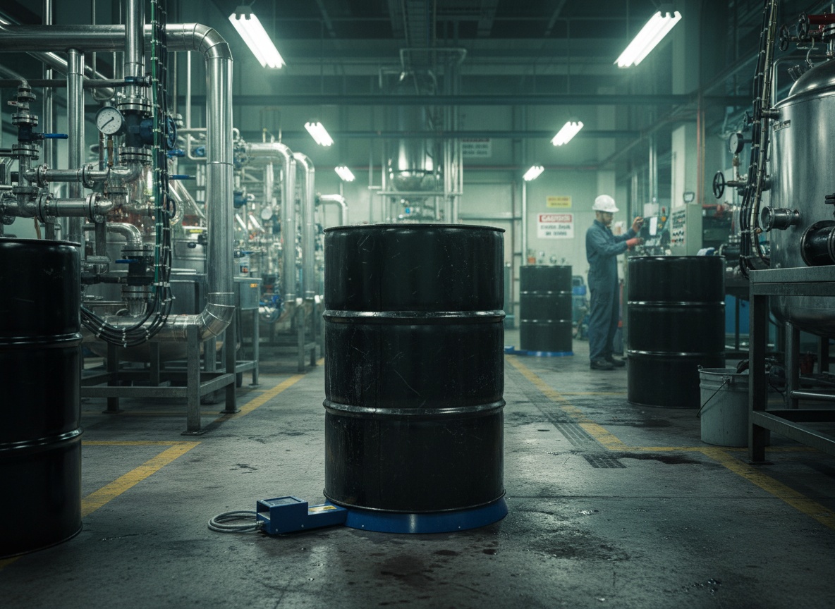 HBD Base Drum Heater in a Chemical Processing Area