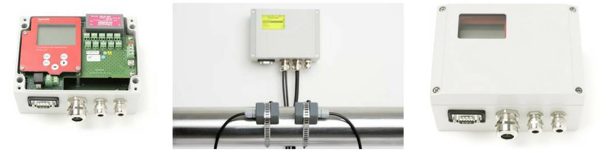 Katronic KATflow 100 Ultrasonic Clamp-On Flowmeter (Fixed) - In Operation