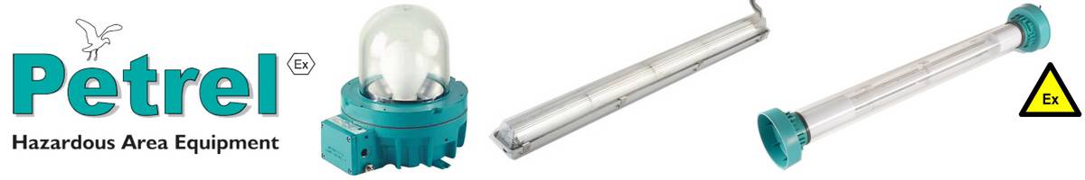 Petrel Lighting Floodlights Fluorescent Wellglass - Hazardous Area Zone 1 Zone 2 ATEX