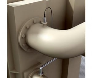 Temperature measurement in the steam line