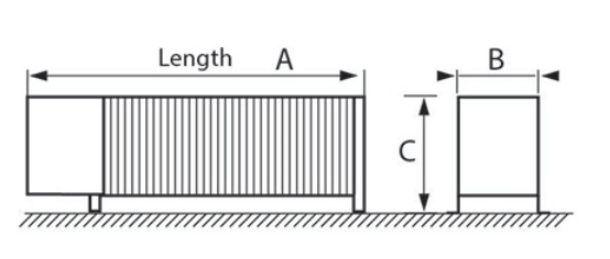 Chromalox CAW Heater Dimensions