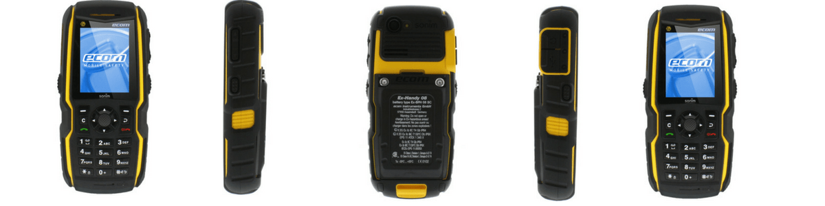 ATEX Mobile Phone Zone 1 Hazardous Area - Ecom Ex-Handy 08 Smart Phone