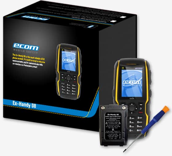 ATEX Mobile Phone Zone 1 Hazardous Area - Ecom Ex-Handy 08 Smart Phone