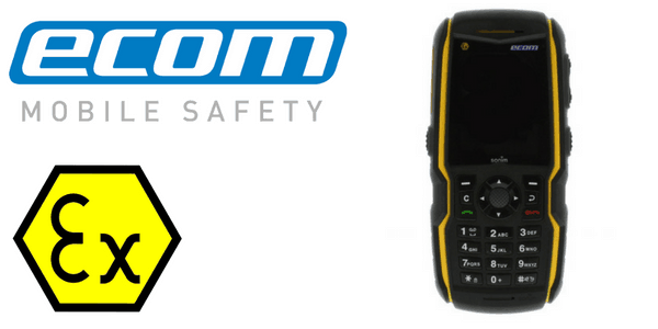 ATEX Mobile Phone Zone 2/22 Hazardous Area - Ecom Ex-HSPA 08 Smart Phone