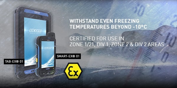 Hazardous Area Tablets With ATEX Certification For Cold Weather Environments