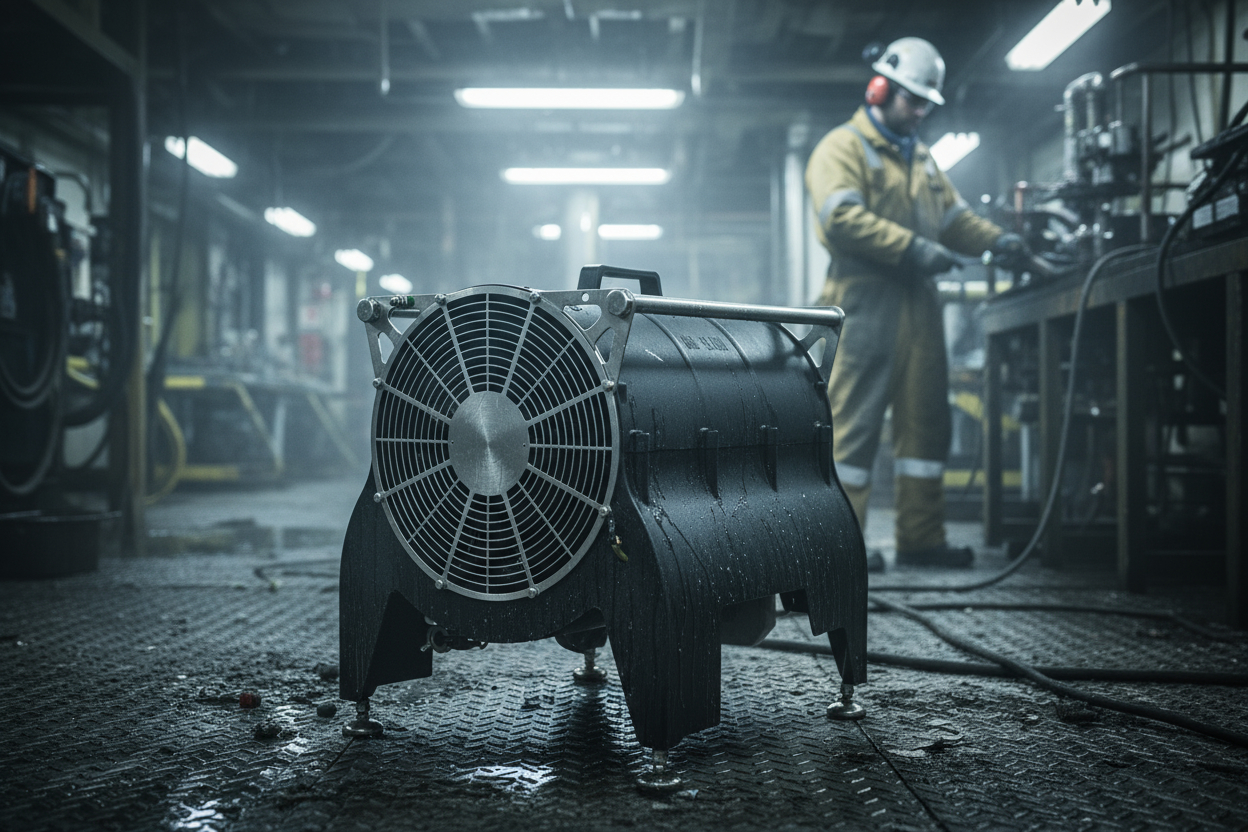 EXHEAT MFH 'The Bulldog' Offshore ATEX Fan Heater for Hazardous Area Zone 1 & Zone 2 EXHEAT MFH 'The Bulldog' Offshore ATEX Fan Heater for Hazardous Area Zone 1 & Zone 2