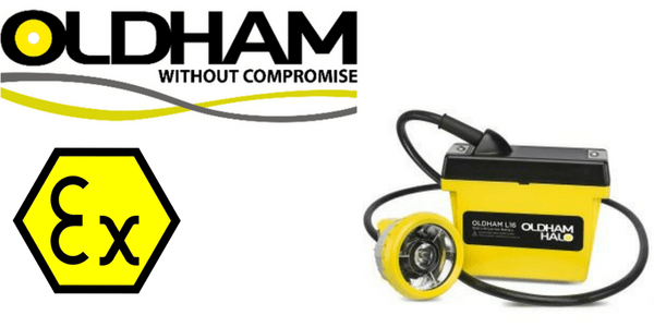Oldham Caplamp DL16 - Hazardous Area Group 1 Mining M2 ATEX Lamps