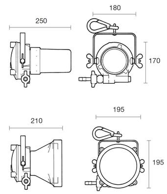 Wolf Airlamp Turbolite - Product Dimensions
