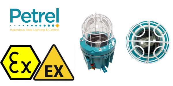 Zone 1 Wellglass Hazardous Area Light Fitting ATEX Ex de - Petrel 610