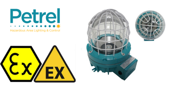 Zone 1 Wellglass Hazardous Area Lighting ATEX Ex de - Petrel 620