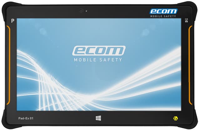Zone 2 Hazardous Area Tablet ATEX - Ecom Pad-Ex 01 Z2 Tablet (Windows)
