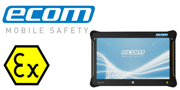 Zone 2 Hazardous Area Tablet ATEX - Ecom Pad-Ex 01 Z2 Tablet (Windows)