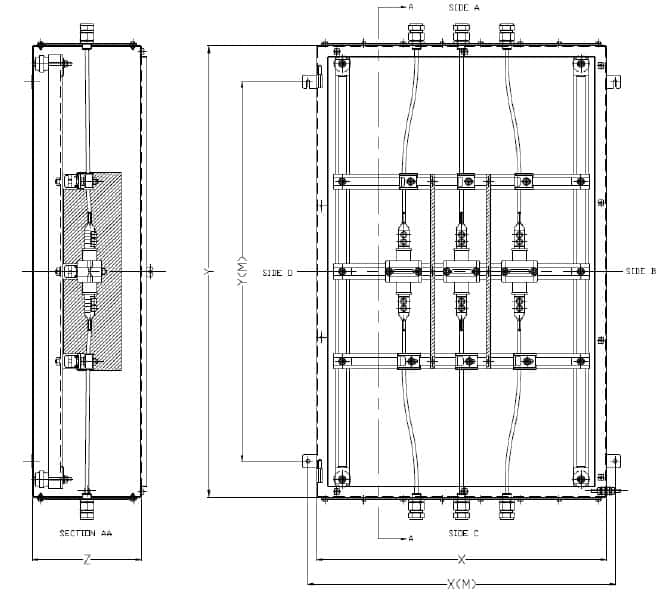 11kV Enclosure – HV High Voltage Cable Connection Box Zone 1 & Zone 2 Hazardous Area ATEX