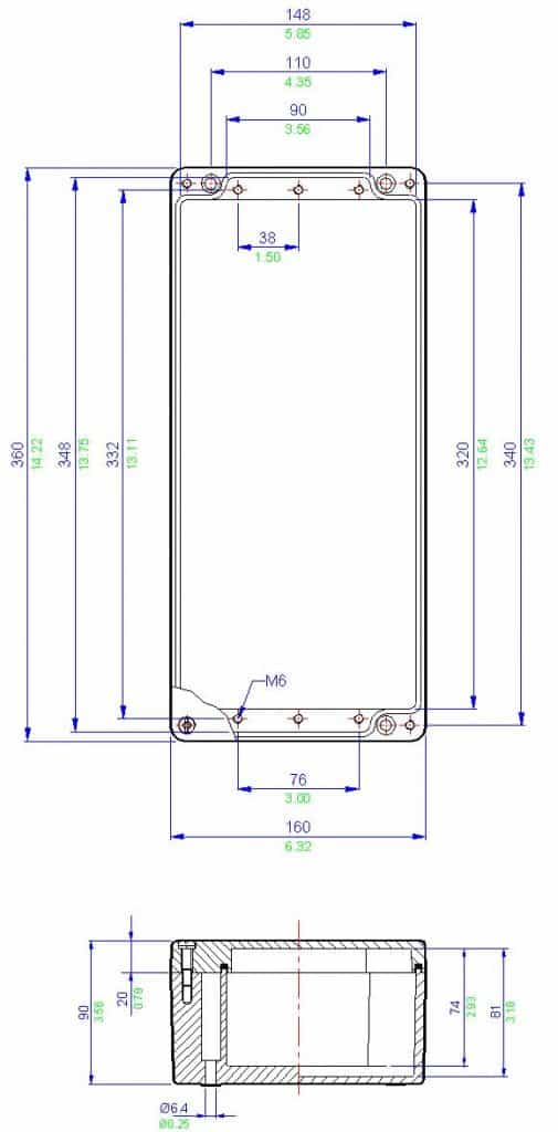 Abtech BPG10 - ATEX Zone 1 Zone 2 Junction Box Electrical Enclosure