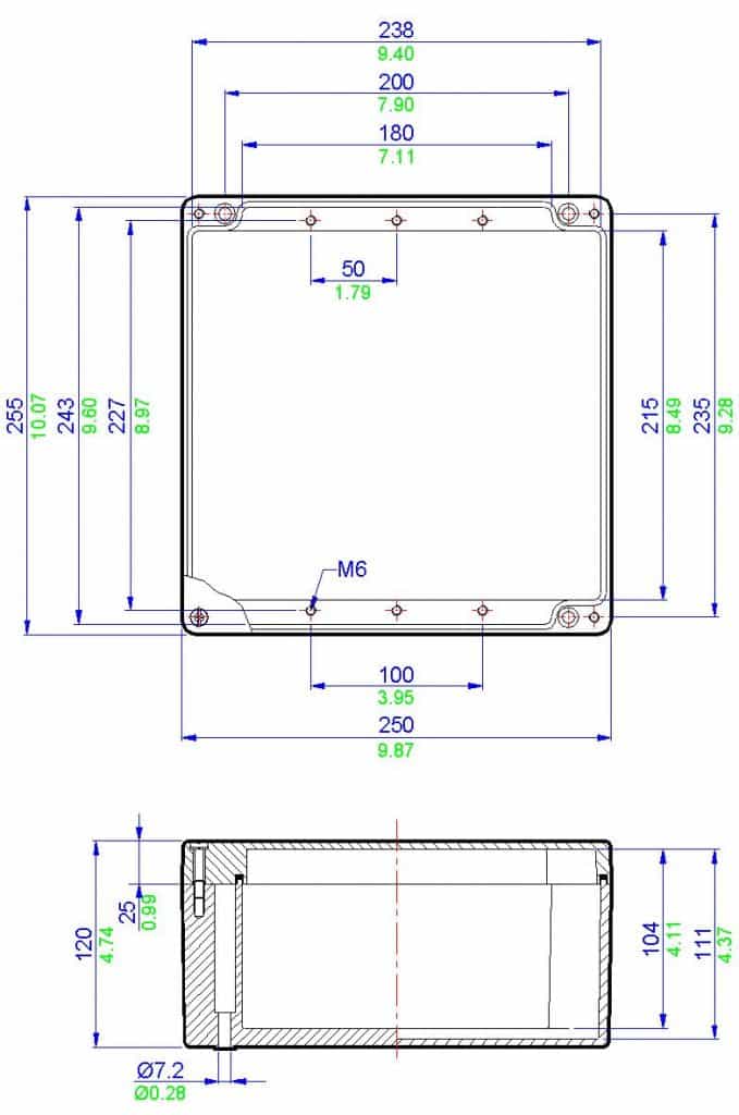 Abtech BPG12 - ATEX Zone 1 Zone 2 Junction Box Electrical Enclosure