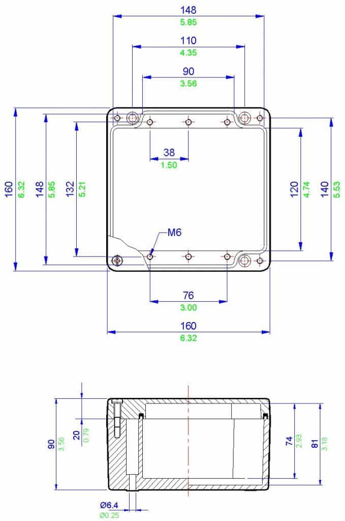 Abtech BPG8 - ATEX Zone 1 Zone 2 Junction Box Electrical Enclosure