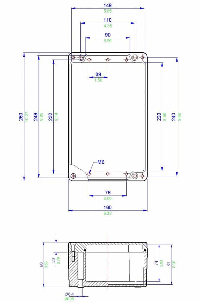 Abtech BPG9 - ATEX Zone 1 Zone 2 Junction Box Electrical Enclosure
