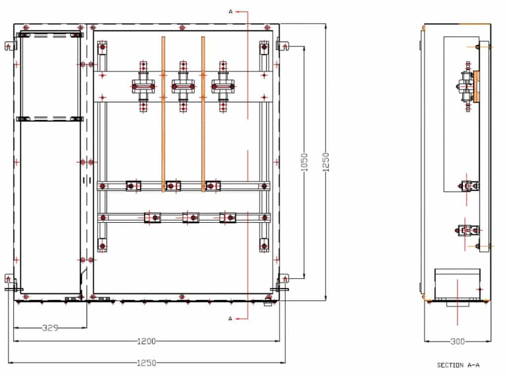 11kV Enclosure - Offshore Umbilical Cables Termination Box