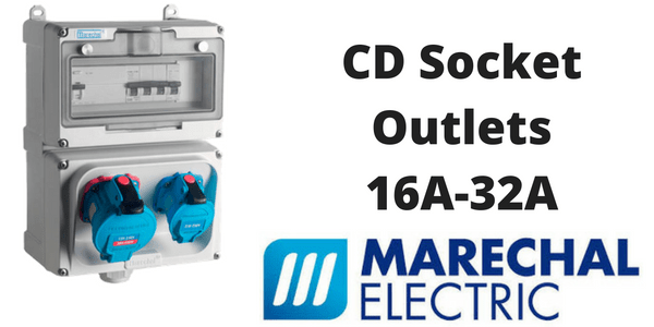 Marechal CD Socket-Outlets 16A-32A IP66 IP69K RCD Protected