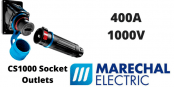 Marechal CS1000 400Amps Socket Outlets – 1000V IP66/67 IK08 Single Pole Power Connectors