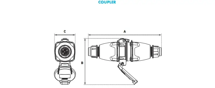 Marechal Coupler - Technical Drawing