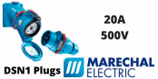 Marechal DSN1 Plugs & Sockets 20A 500V Decontactors (AC22 AC23 IEC60309)