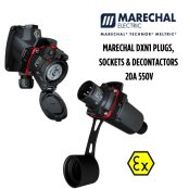 Marechal DXN1 Decontactor, Plugs & Sockets ATEX 20A 550V | Zone 1 & Zone 2 Hazardous Area