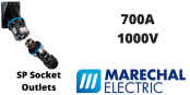Marechal SP 700Amps Socket Outlets – 1000V IP66/67 IK08 Single Pole Power Connectors