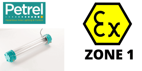 Zone 1 LED Luminaire Hazardous Area 14.2 Watt Light Fitting - Petrel Series 7