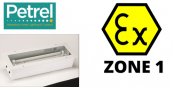 Zone 1 Fluorescent Recessed Hazardous Area Twin 18 Watt Light Fitting