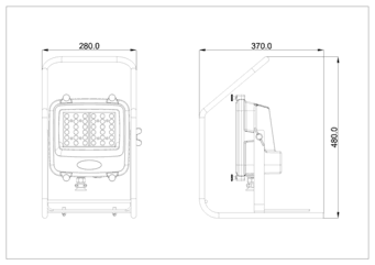 Wolf WF-300XL LinkEx LED Floodlite ATEX - Zone 1, 2, 21 & 22 Hazardous Area Floodlight - 3