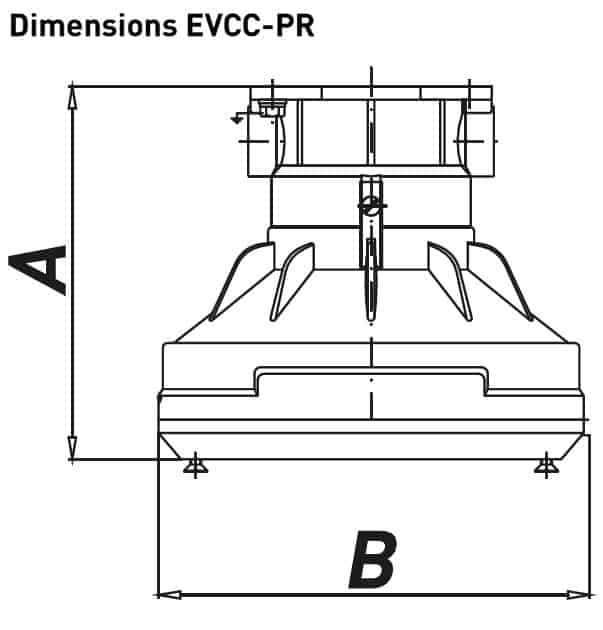 Explosion Proof Hazardous Area Technor EVCC-PR Wellglass Lighting - Dimensions