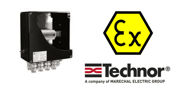 Ex e Junction Boxes - Increased Safety Hazardous Area Technor AQ-AR GRP Junction Boxes