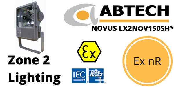Hazardous Area Floodlight Zone 2 ATEX Abtech LX2NOV150SH
