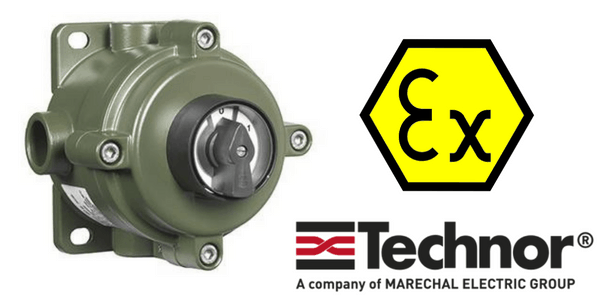 Push Button Control Station (Aluminium) Hazardous Area Zone 2 ATEX - Technor CP/EFSRC