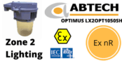 Hazardous Area Wellglass Lighting Ex nR Zone 2 ATEX | Abtech LX2OPT1050SH