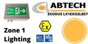 Hazardous Area LED Bulkhead Zone 1 ATEX | Abtech LX1EXO2LB57