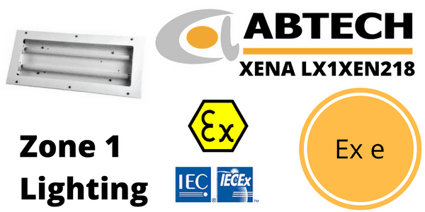 Zone 1 ATEX - Abtech LX1XENE218 Recessed Fluorescent